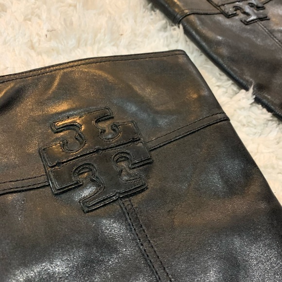 Tory Burch Blaire Mid-Heel Riding Boots - Picture 3 of 8